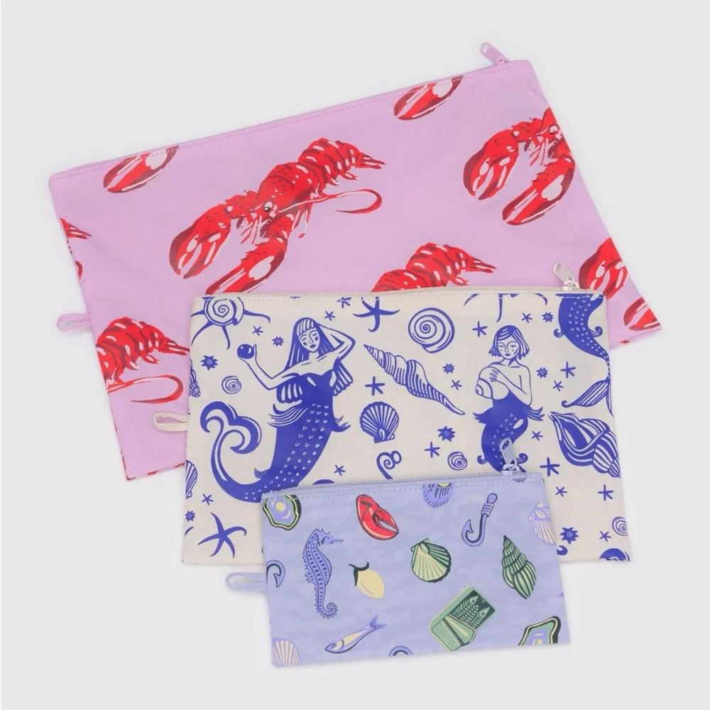 Baggu Go Pouch Set in Sea Creatures - Picture 3 of 3